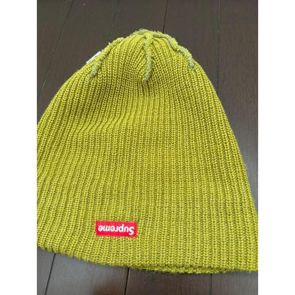 Used Supreme Knit Hat Beanie Lime Green