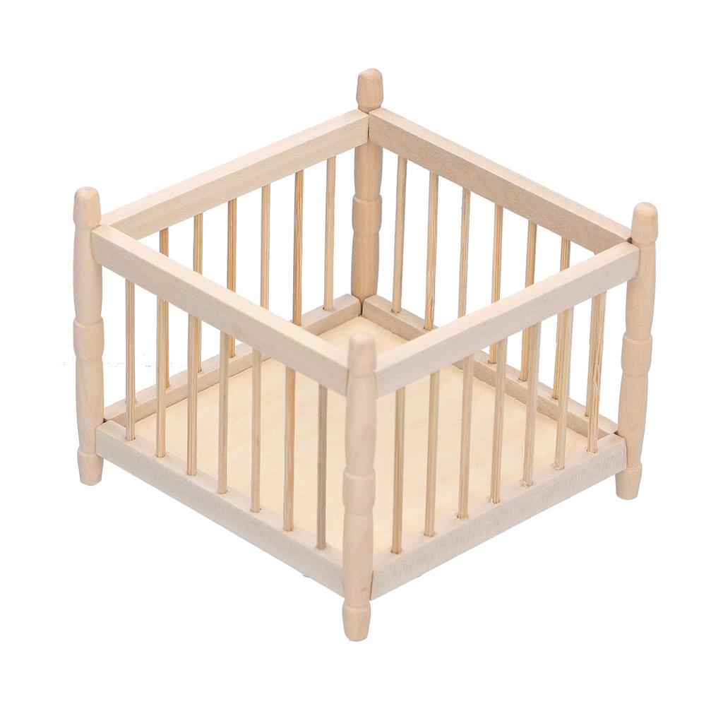 1:12 Maßstab Puppenhaus Babybett Holzwiege Babykrippe Miniatur Haus Sammlung Zubehör