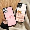 Cute Pig Cartoon L-lulu Phone Case Silicone PC+TPU For For IPhone 11 12 13 14 15 16 Plus Pro Max Cover