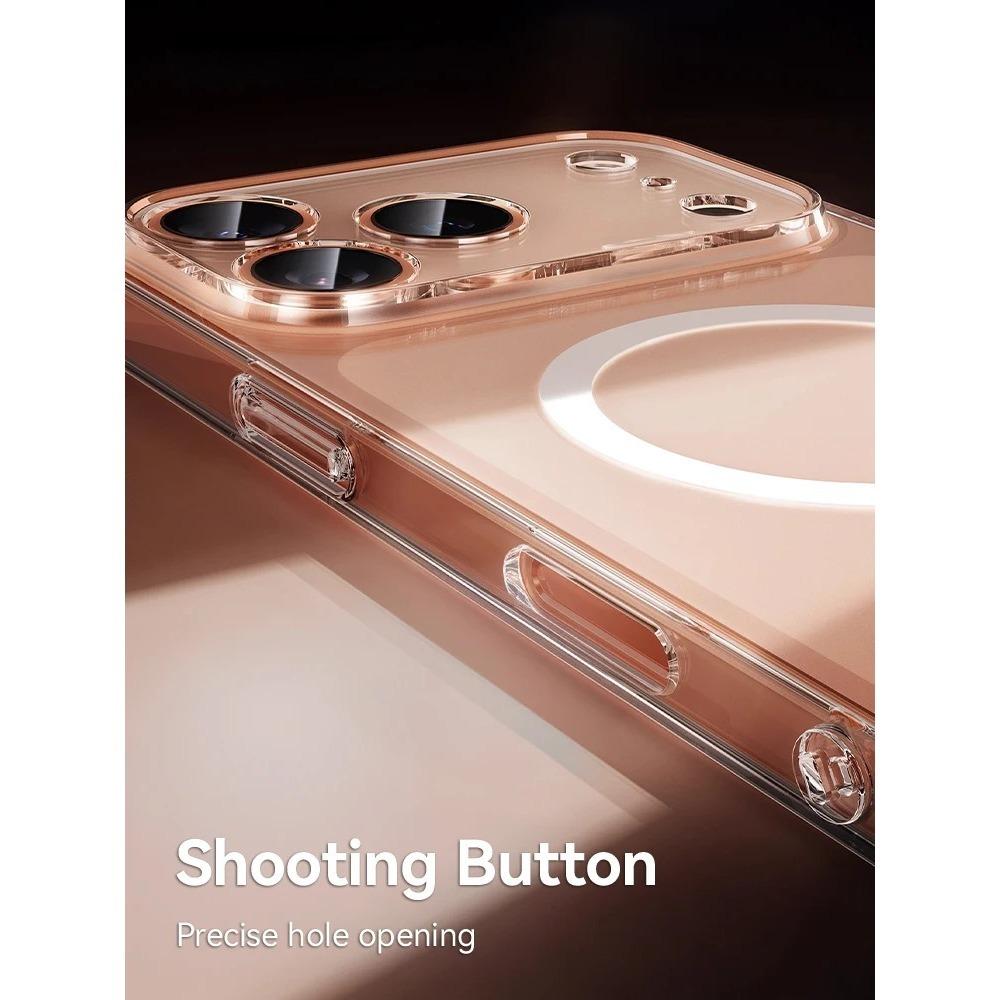 New Magnetic Case For iPhone 17 Pro Max Case Anti Yellow Transparent Cover For iPhone 17 Pro Max Air Wireless Charge Thin Cover