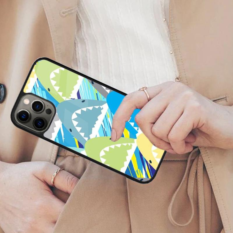 Cartoon Shark Magnetic Phone Case For APPLE iPhone 17 Air 16 14 13 12 Pro Max 15 Plus Wireless Charge With MagSafe Cover
