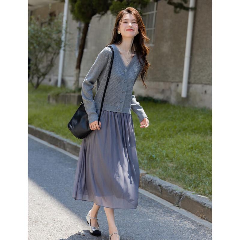 Mocana Elegant Long-Sleeve Midi Dress