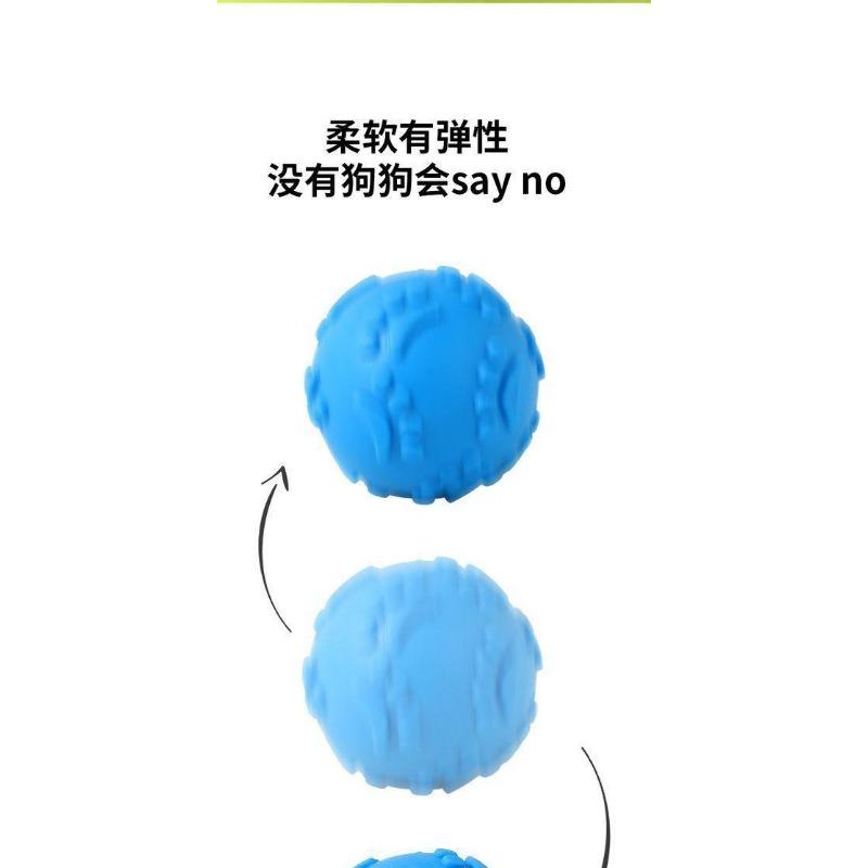 Dog Squeaky Rubber Chew Ball For Dog Training And Interactive Play
