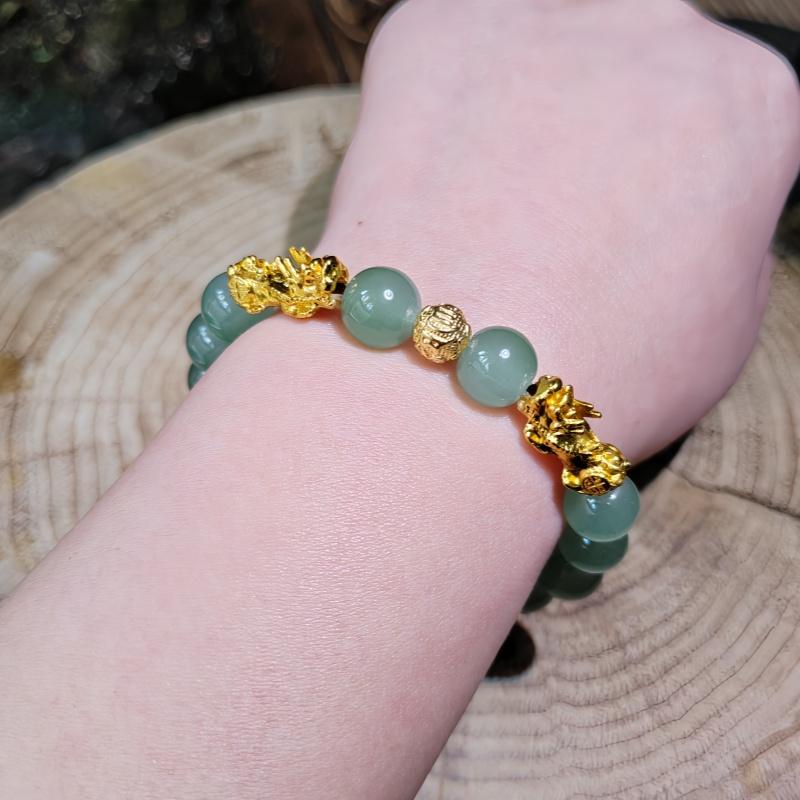 10mm Pixiu (mytisk varelse) armband, en vintage och elegant design, lämplig för både män och kvinnor, en idealisk gåva till familj och vänner.