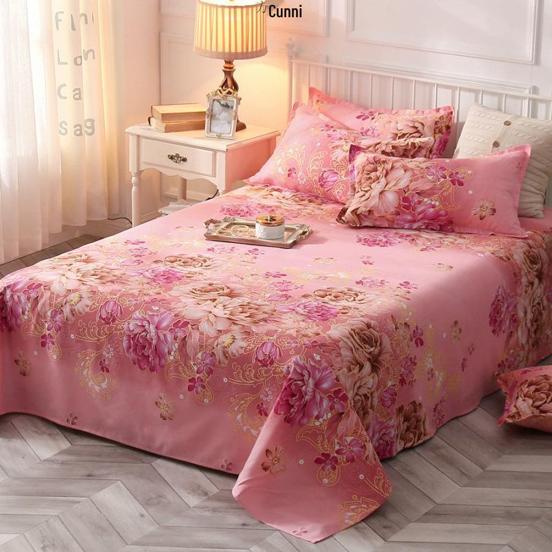 Skin-Friendly Brushed Thick Bed Sheet - Single Piece for Double/Single Bed, Kang Sheet, Dorm Use, All-Season, Various Sizes