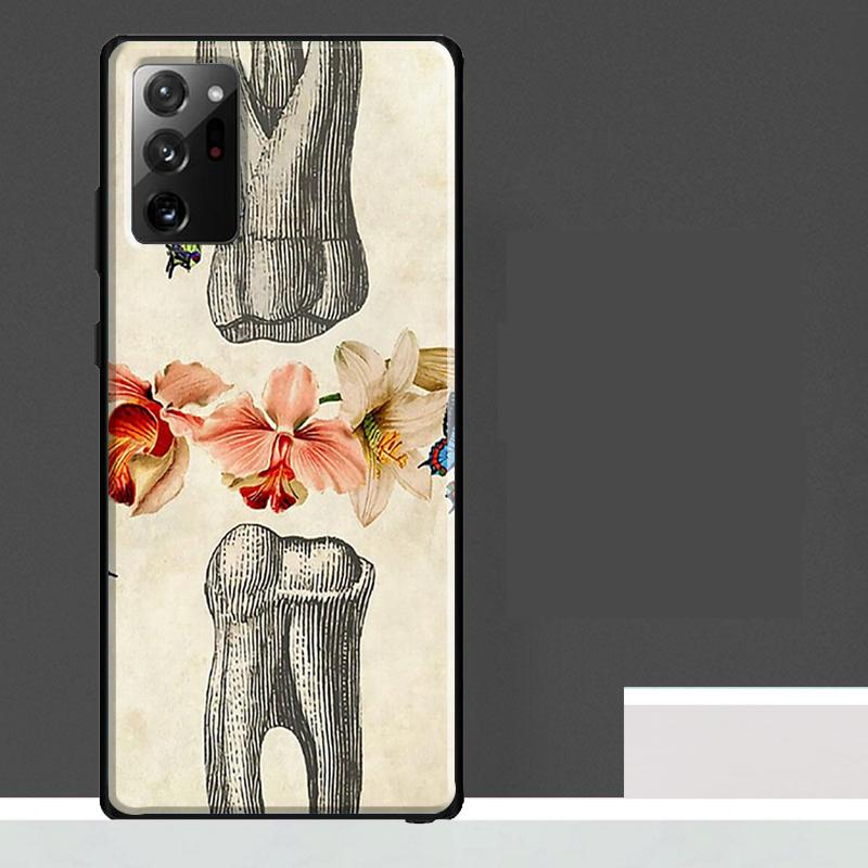 Dentist Tooth Pattern Case For Samsung Galaxy S23 S24 S25 Ultra S9 S10 S20 S21 S22 Plus S23 FE S25 FE Phone Cover