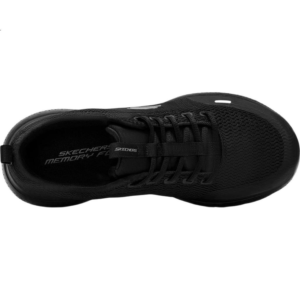 Skechers Men's Mesh Soft Sole Sports Shoes Comfortable Versatile Walking Shoes Breathable Casual Shoes BBK All Black Size 44