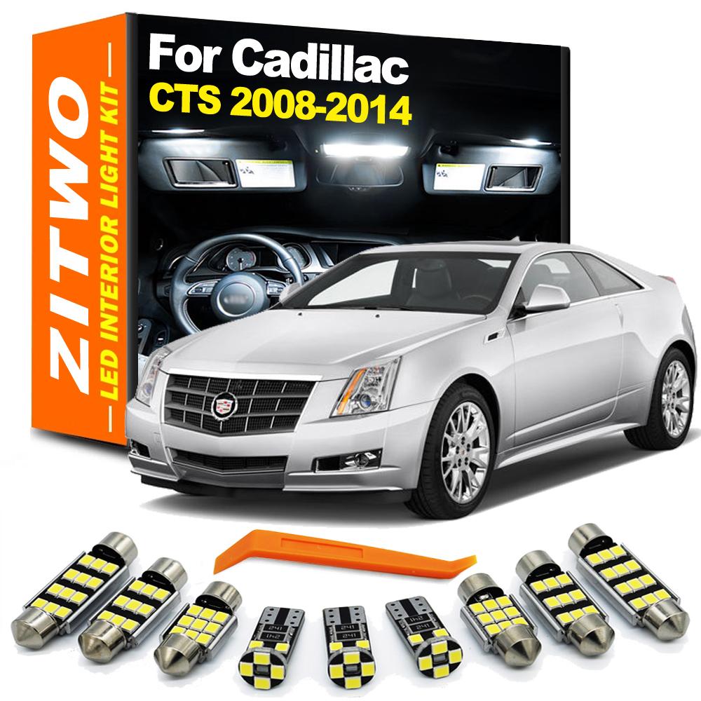ZITWO Car LED Interior Bulb Kit For Cadillac CTS Sedan Wagon Coupe 2008 2009 2010 2011 2012 2013 2014 Interior Dome Door Light Ud2