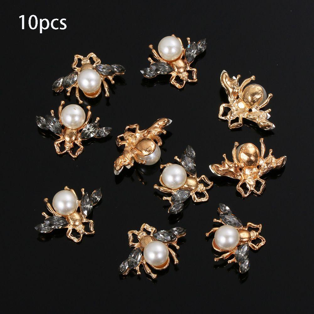 Boutons De Couture En Forme De Nœud - Lot De 10 Pièces Dorées - Pour Manteau, Pull, Chemise - Décoratifs Et Pratiques