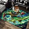 1pc Power Rangers Green Ranger Anime Cartoon Design Office Chair Mat Non-Slip Carpet for Home Decor, Suitable for All Seasons, Ideal Gift for Fans.Y09