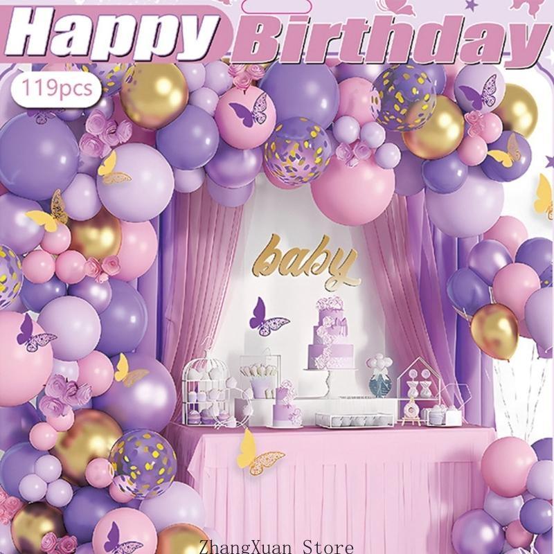 Latex Balloon Garlands Set Colorful Balloon Arch Set Suitable for Weddings Birthdays and Celebration with Easy Setup