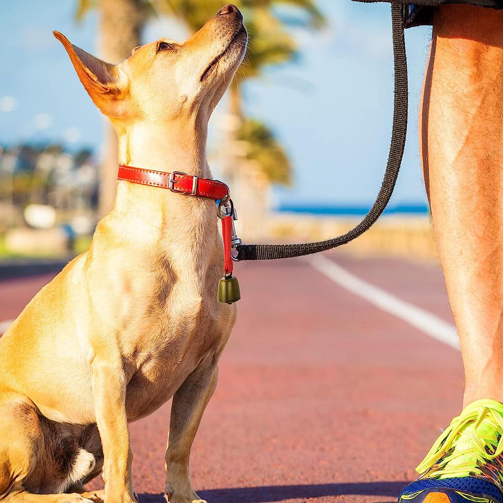 Cowbell Goat Bell med spårningsljud Country Cow Bell med nylonrem Pet Collar Supplies