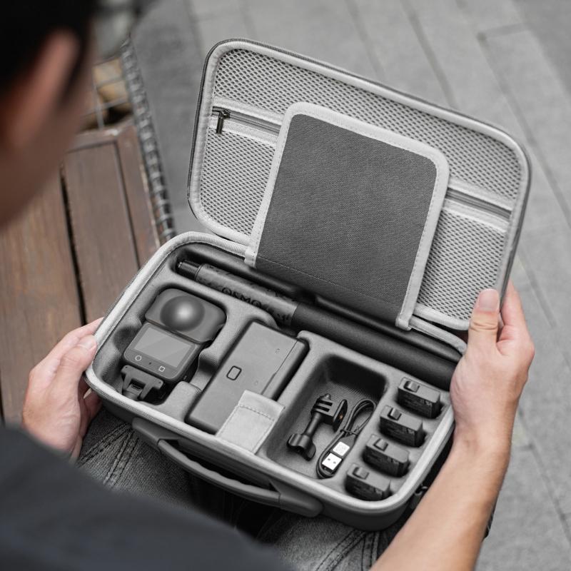 Shockproof Camera Accessories Organizers PU Material Portable Travel Storage Solution