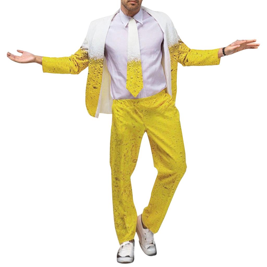 Oktoberfest Performance Costumes Cosplay Beer Carnival Stage Costumes Men's Suit Trousers Set