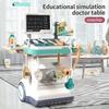 Simulations-Medikamentenwagen-Set Spielzeug für Kinder Spielhaus Medizintisch Wagen Rollenspiel Arztwerkzeug Spielzeug Rollenspiel Jungen Mädchen Spiel
