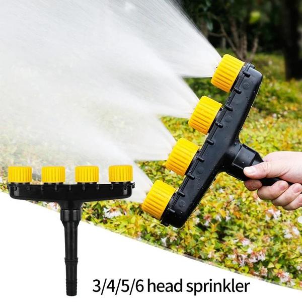 

Garden Lawn Water Sprinkler 3/4/5/6 Head Water Mist Nozzle for 1 1.2 Hose Garden Watering Irrigation Hand Sprayer 3 head