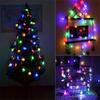 6M LED Snowflake Decorative Light String Battery Powered RGB Flash Snowflake Light Christmas Decorative Light Car Trunk Gift
