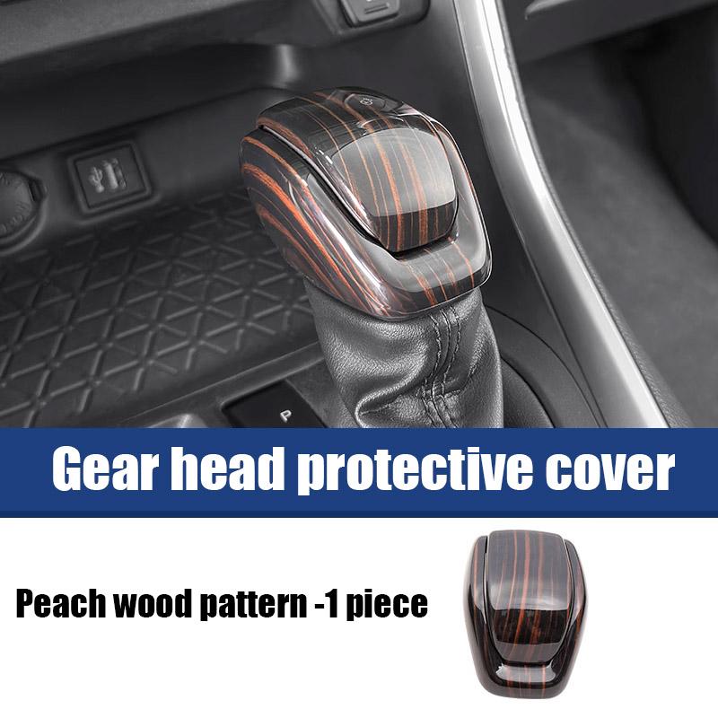 For Toyota RAV4 XA50    2024 Bright black peach wood pattern decorative cover for car center console and tailgate 3701