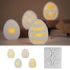 Unique Designs Eggs Mould Flexible Silicone Materials for Epoxy Resin Jewelry Plate Candle Holder Home Storage Craft