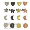 2/3/4PCS Metal Moon Star Phone Charm Holder Self Adhesive Mobile Phone Case Finger Ring Heart Phone Case DlY Decorative