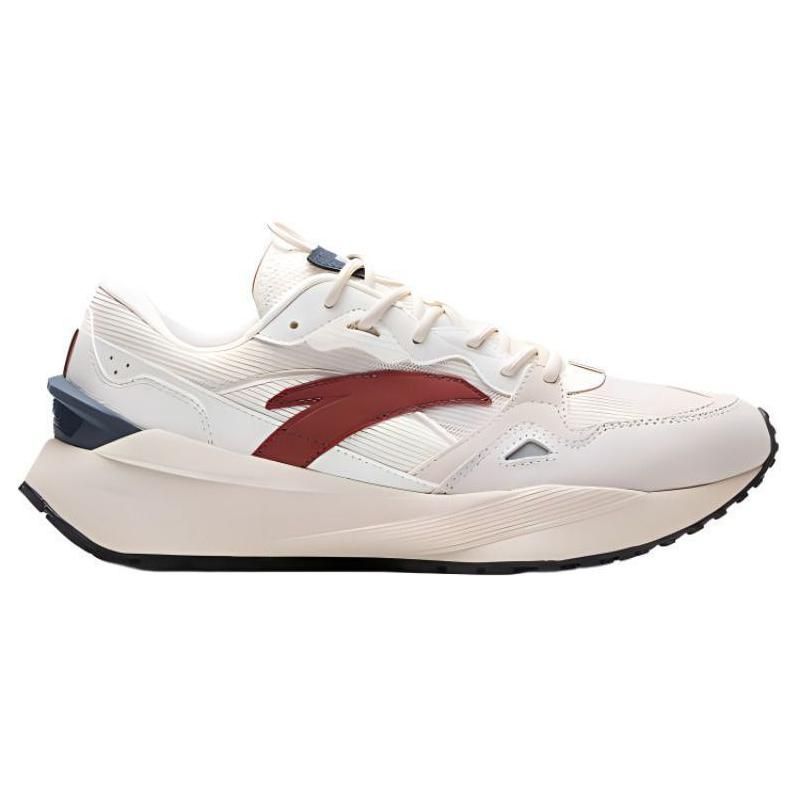 Anta Heritage Amortyzujące Oddychające Niskie Codzienne Buty Męskie sneakersy Kość słoniowa-Białe 112348878-1
