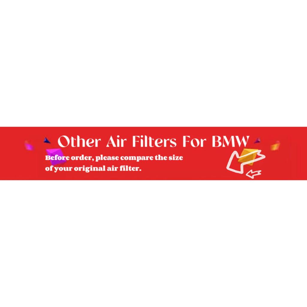 High Flow Air Filter For BMW 316i 318i 320i 323i 325i 328i 330i M3 X3 2.5L Gas Racing Car Cold Air Intake Filters 13721730946