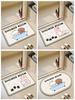 Bathroom Diatomaceous Earth Waterproof Door Mat, Household Absorbent Mat, Non-Slip Mat for Bathroom Entrance