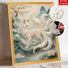 DIY Pearl Diamond Art Painting Kits for Adults and Beginners, Majestic Fox Sparkling Painting Craft Home Wall Decor Handmade Gift