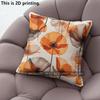 Poppy Floral Print Throw Pillow Cases Home Decor Pattern Cushion Cover Suitable For Sofa Bedroom Car Pillow Cover
