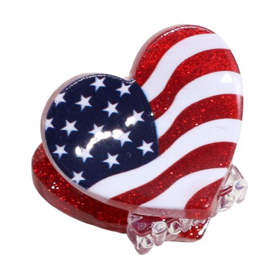 

Hair Claw Red White Blue Star Design Mini Hair Clip Independence Day Small Hair Clip Party Gatherings Patriotic Hair Accessory I