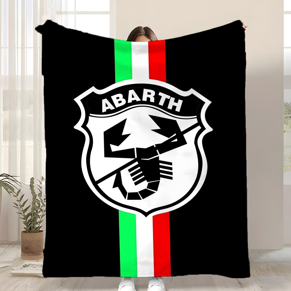 

A-Abarth Scorpion Throw Kid-Friendly Flannel Throw Blanket Soft Warm Anti-Static Washable All Season 75x90cm