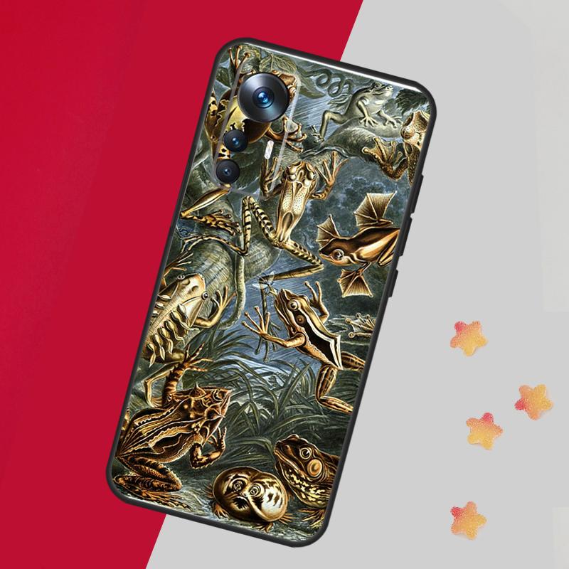 Vintage Retro Frog Mushrooms Case For Xiaomi 14 13 15 Ultra 11T 12T 13T 14T Pro Cover For POCO X7 Pro X3 X5 X6 F5 F6 F7