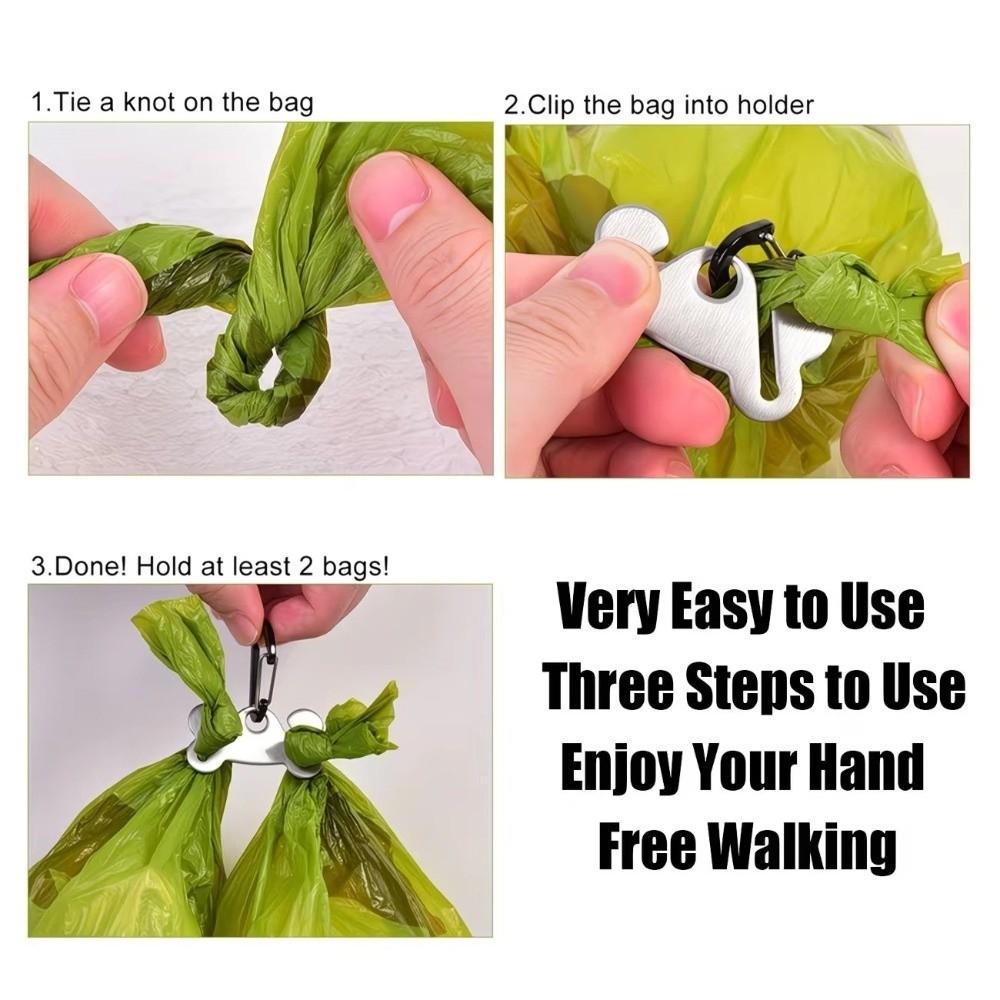 With Clip Poop Bag Holder Cleaning Supplies Dog Accessories Carrier Waste Bag Carrier Outdoor Use