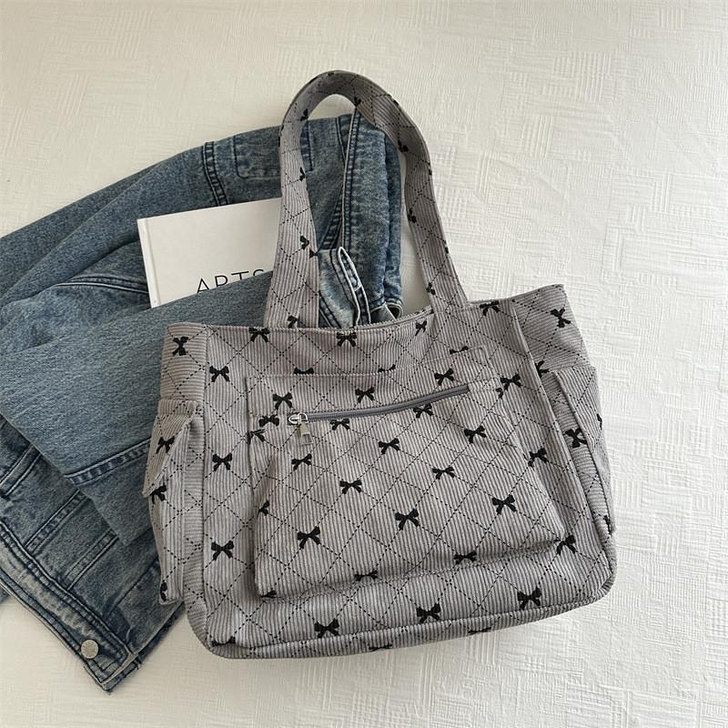 

Stylish Summer Tote Bag With Beautiful Design Available In Pink Blue And Brown сірий колір