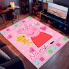 Custom personalization Peppa Pig Print Area Rug - Soft, Washable Non-Slip Indoor Mat,Living Room,Home&Office Decorative Rug
