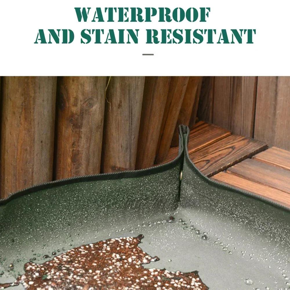 Garden Planting Mat 75×75cm Flower Pot Plant Repotting Mat Reusable Foldable Gardening Transplanting Mat Succulent Plant Pad