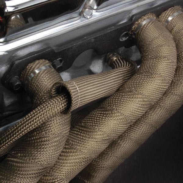 Nastro Termico per Scarico Moto 5M, Fasciatura Termica per Collettori, Resistente al Calore, Downpipe per Accessori Moto Auto