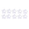 100PCS Shaped Paper Clips  Five Pointed Star Sturdy Portable for Office Memo File Classificati