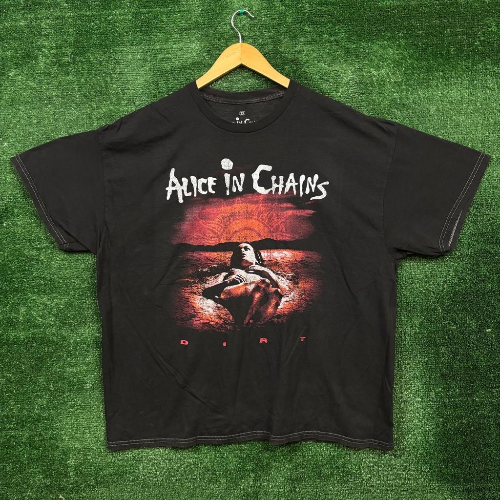 Alice In Chains Dirt Est 1987 Rock Band Mineral Wash T-Shirt Size 2X Unisex T-Shirt