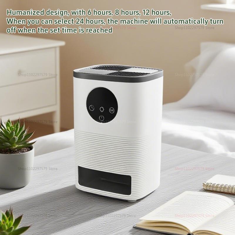 Portable Household Dehumidifier Indoor Small Size Auto Shutoff Digital Display Safe Moisture Absorber For Home Closet Bedroom