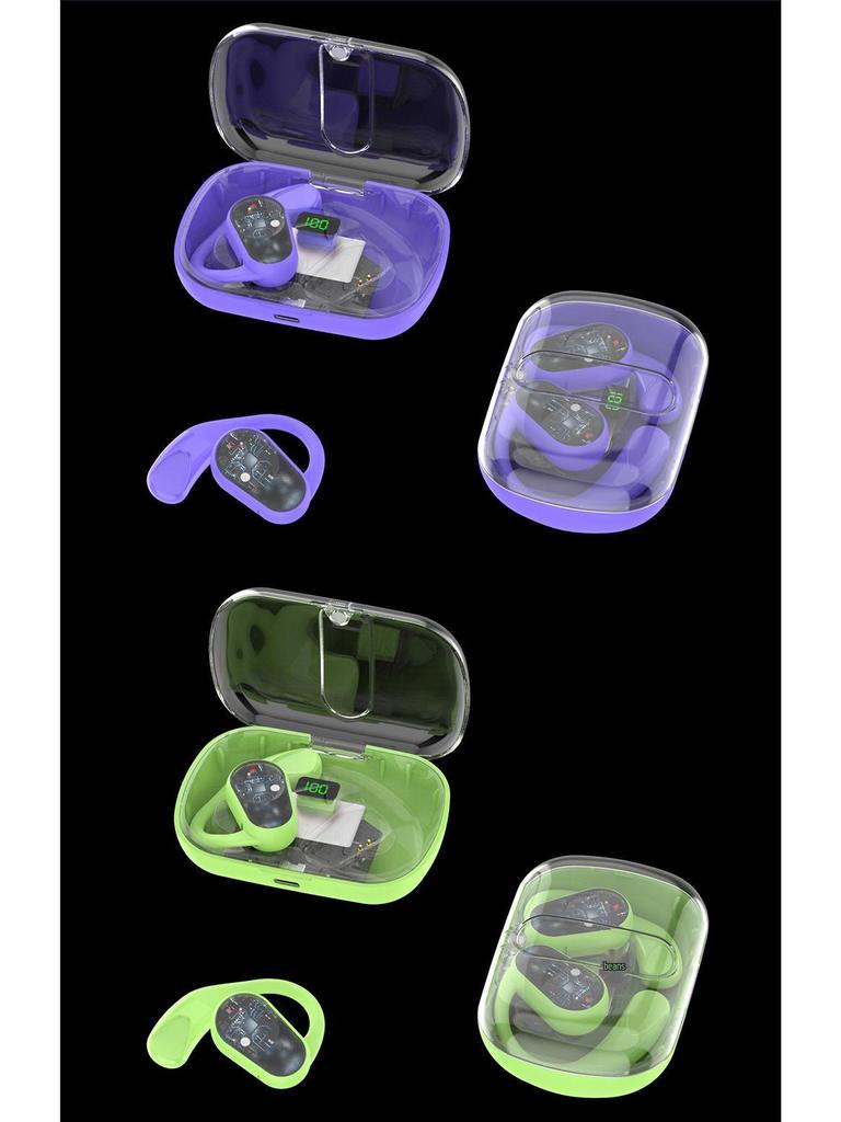 OWS High-End Bone Conduction Bluetooth Headset with Digital Display