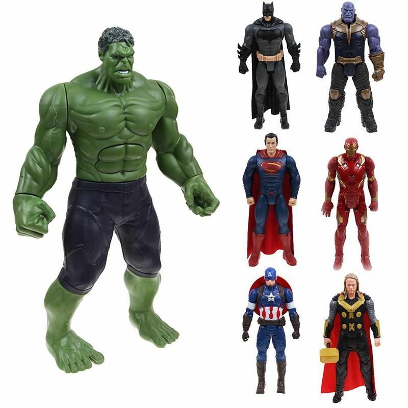 Atemberaubende Avengers Infinity War Hulk Spiderman Thanos 12" Tönende Leuchtfigur Spielzeug Ideales Geschenk für Superhelden-Enthusiasten