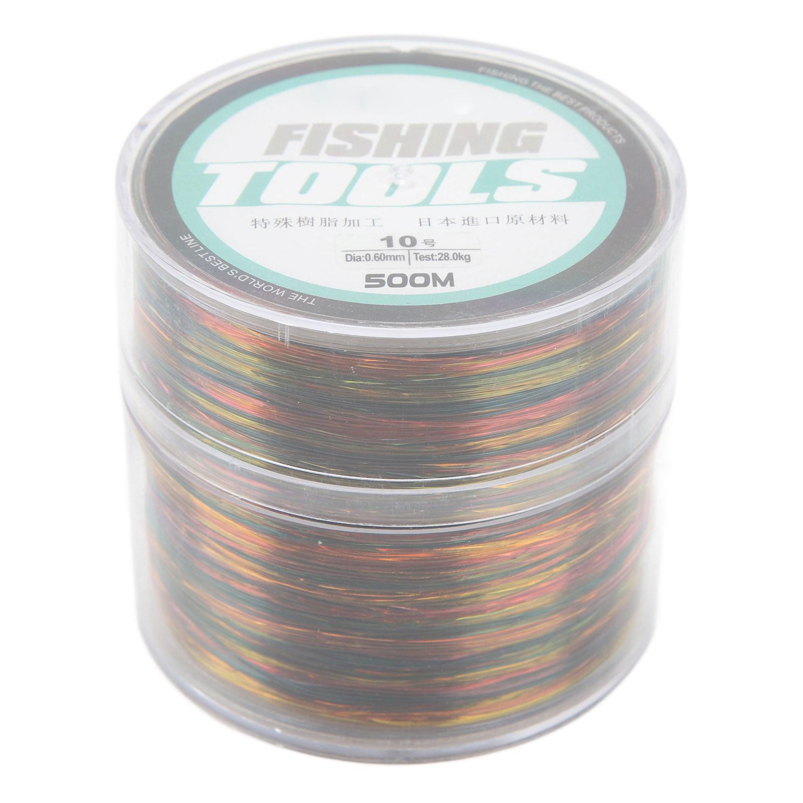 Fishing Line Colorful Fishing Line Strong Fishing Line 0.6mm 500m Powerful Wear Resistant Colorful Fishing Line Fishing Tools