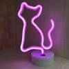 Heart-Shaped LED Neon Desk Lamp for Romantic Bedroom Decor