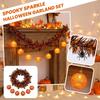 Halloween Ball Decoration Set with Orange and Colorful Streamers for Party Hanging Decor