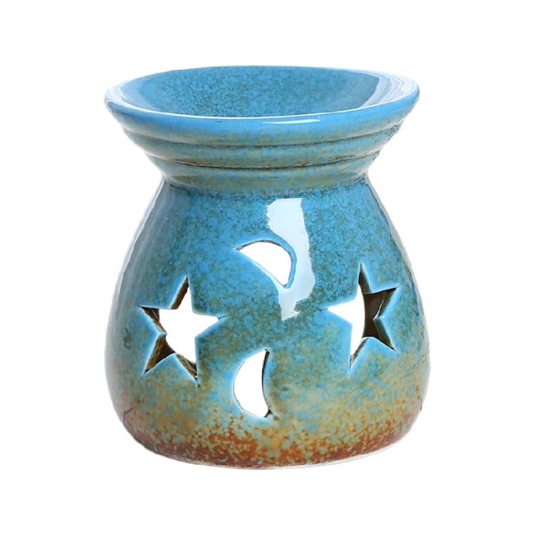 Beautifully Craft Ceramic Incenses Holder Featurings Star And Moon Essential Oil Burners Perfect For Meditations