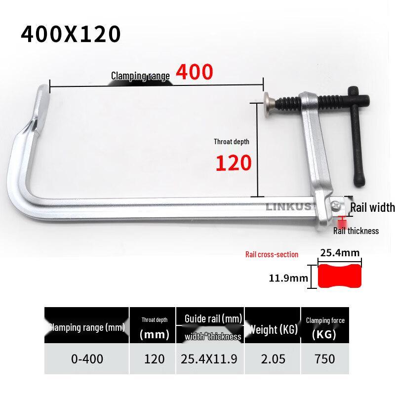 Dalan Industrial Woodworking F-Clamp 4