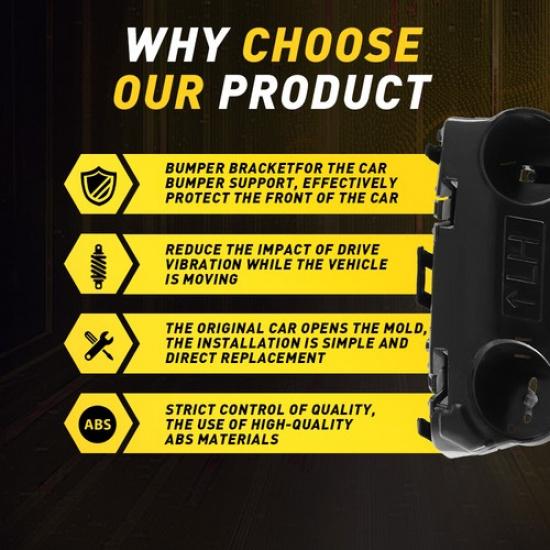 Pair Front Left Bumper & Right Support Brackets 2014- For Q50 2.0L Infiniti