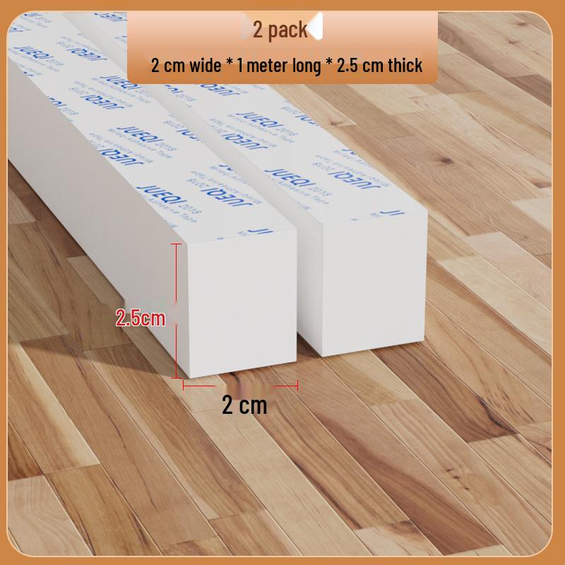 Samoprzylepny biały pasek z gumy piankowej: Uszczelka do drzwi i okien, amortyzująca, dźwiękoszczelna, podkładka antykolizyjna do urządzeń mechanicznych.