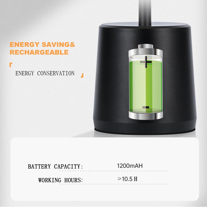 Bar Table Lamp LED Rechargeable Table Lamp Portable All Aluminum Bedside Lamp Restaurant Bar Atmosphere Night Lamp